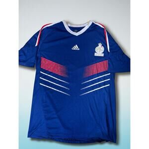 France National Team Jersey Adidas Mens Large World Cup Blue Home Kit FFF